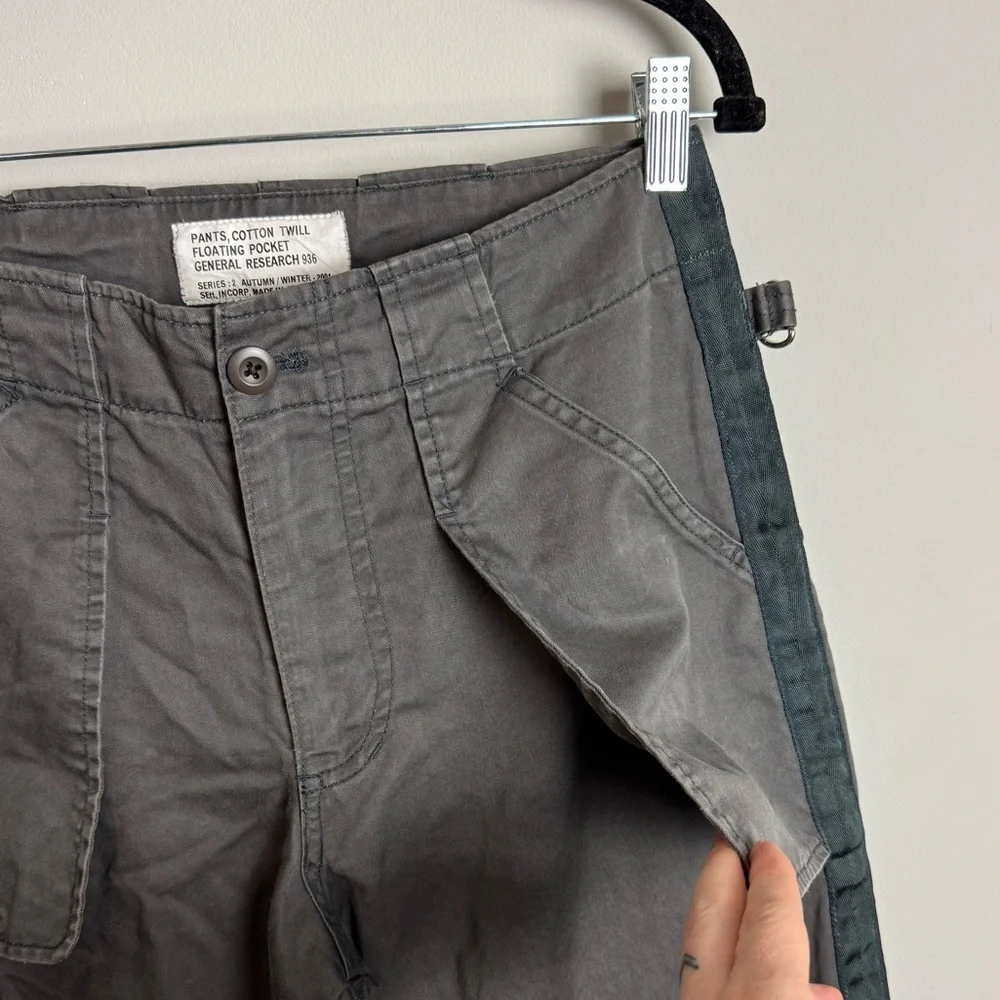 General Research Cotton Twill “Floating Pocket” Pants – AW2001 – Size M